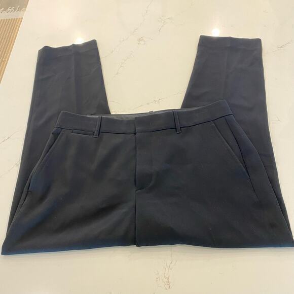 VINCE Soft Tailored Ankle Trouser Black Size 12 - Picture 3 of 10